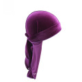 Adjustable velvet material turban bandanas hat